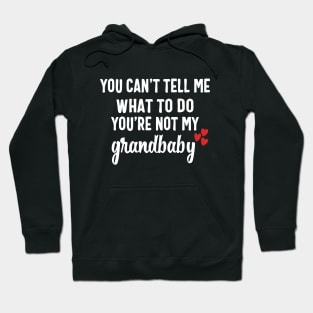 You Can't Tell Me What To Do You're Not My Grandbaby Hoodie